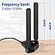Eightwood WiFi 6E Antenne 2.4g/5g/5.8g/6g WLAN Signal Verstärker Tri-Band Magnetic Base mit RP-SMA 200 cm Verlängerungskabel für Wi-Fi Karten PCI Karte PC Router Bluetooth Mainboard