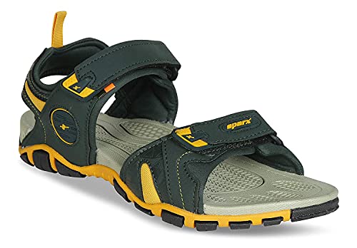 Image of Sparx Trending footwear Men's sandals for Outdoor /Office /Casual /Running /Gymming /Walking ss-491 green yellow uk-9