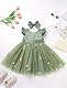 Odizli Taufkleid Baby M�dchen Sommer Prinzessin Kleid Tutu T�llkleid + Stirnband 1. Geburtstag Outfit Blumenm�dchenkleider Festlich Hochzeit Party Ballkleid Einschulung Sommerkleid Gr�n 12-18 Monate