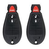 OCPTY 2X Uncut Keyless Entry Remote Control Key Fob Transmitter Replacement for Ram 1500 2500 3500...
