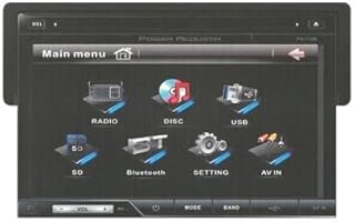 Power Acoustik PD-710B 7" Tft Lcd Detach Touchscreen Dvd/ Bluetooth Pd-710b