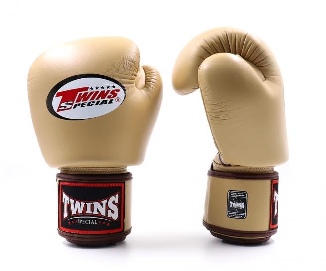 Twins Special BGVL3 Boxing Gloves - Genuine Leather - Latte - Light brown - 12 oz โ image 1