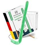 ✔ ENERGIEKOSTEN SENKEN - Jetzt Heizung reinigen & mit unserer Heizungsbürste Flachheizkörper / Heizkörperbürste Rippenheizkörper lang anhaltend Heizkosten sparen & das Raumklima / die Luftqualität verbessern - ganz ohne Staubpartikel. Optimal für Allergiker!