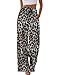 Sampeel Women's Leopard Print Wide Leg Pants Cute Summer Beach Pants Palazzo High Waist Trousers Vacation Date Outfits Business Casual Luxury Clothes Fashion Clothing S