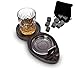 Produktbild MikaMax Whisky und Zigarre Tablett, Cigar Tray mit Zubehör für Whisky und Zigarren, Inklusive Zigarrenschneider, Untersetzer, Aschenbecher, 9 Whisky-Steine, Glas Männer