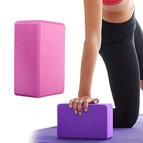 WESEEDOO Yoga Block Yoga Brick Foam Blocks Yoga Blocks And Bricks Support Deepen For Yoga Block Set Pilates Head Block Yoga Set Yoga Block Foam Yoga Starter Kit pink,1pc