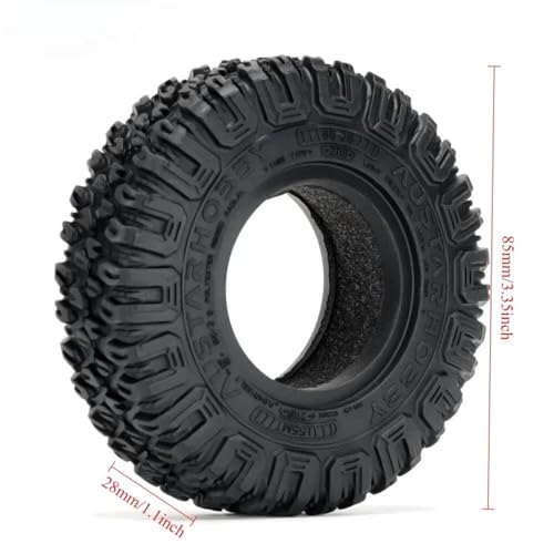 Pneus de roue pour terrain difficile avec gomme souple 1.55 pour RC D90 - 2