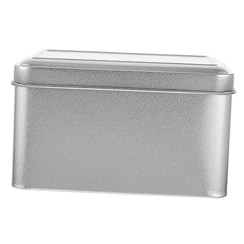 Zerodeko Boîte De Rangement Rectangulaire Fer Pour Aliments Secs Pot Hermétique à Large Ouverture Avec Couvercle Contenant Sécurisé Pour Thé Café Bonbons Et Ingrédients Secs Pour Cuisine Et