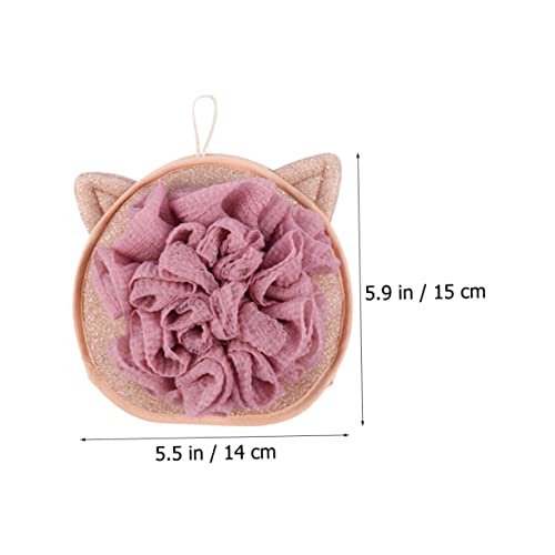 Bolas de baño con toalla de baño de doble cara lavable para limpieza corporal diaria 3