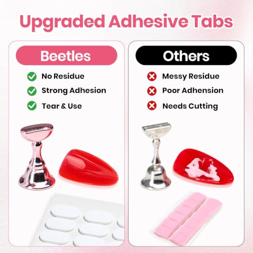 Image of Beetles Nail Stand for Press On, Magnetic Nail Holder for Nail Art Painting