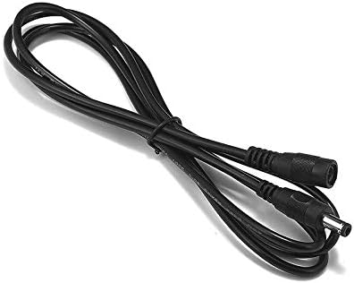 Davitu Electrical Equipments Supplies - 200pcs DC5.5mm x 2.5mm Power Jack Plug AC Adapter Connector Extension Cable 22AWG 0.5m 1m 1.5m 3ft 2m 3m 10ft DC 5V 12V 24V Wire - (Color: 0.5m)