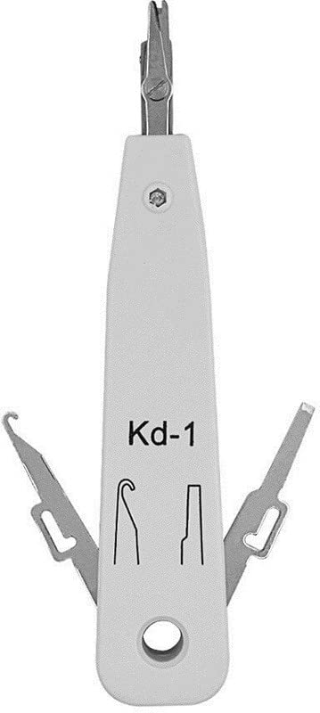 Inditrust NEW KD-1 Impact Punch Down Tool for Seating Wire Into Terminal Cable Insertion Tool for Networking Professionals Telecom Phone Cable Ethernet Cat5 RJ11 RJ45 Patch Panel Facep