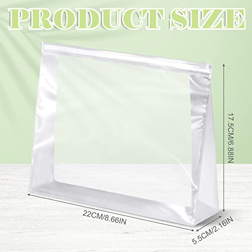 Xuniea 50 Pcs Mini Clear Makeup Bag Small Clear Zipper Pouch Travel Plastic Cosmetic Organizer Waterproof for Toiletries Swimsuit Bikini Bathing Suit(8.6'',Transparent)2