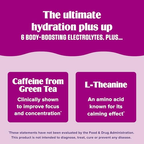 Image of Ultima Replenisher Daily Focus Supplement, Acai Blueberry, 14 Stickpacks | Daily Zero Sugar Electrolyte Powder Hydration Packets with 6 Key Electrolytes & L-Theanine to Improve Focus - Keto Friendly