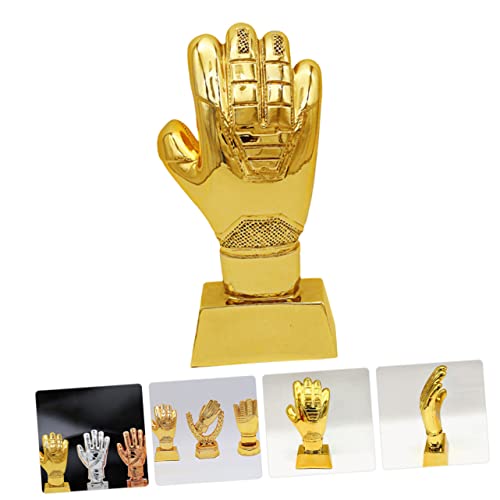 Sosoport 4 Peças Luvas Douradas Para Festa Escolar Jogos De Troféus Copos Troféu Decorativo De Futeb