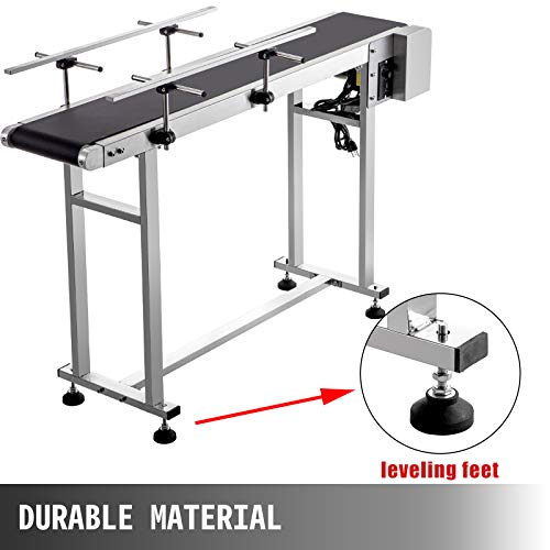 image for BestEquip Belt Conveyor Length 59-Inch, PVC Conveyor Belt Width 11.8-I