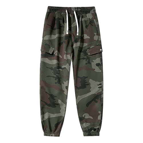 Pantalon cargo homme avec multi poches et taille elastique confort - 5