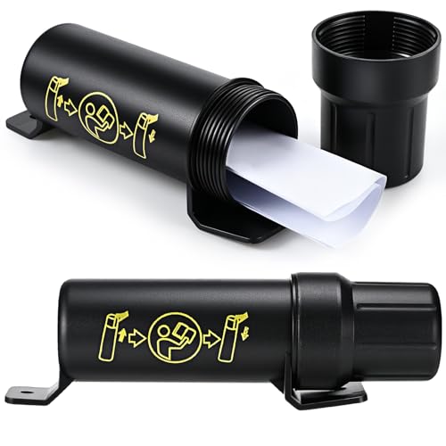 Ripeng 2 Pcs Truck Registration Document Holder Tube 3.5 Inch Diameter Waterproof Registration Holder for Semi Truck Trailer Fleet Vehicles Heavy Duty Storage Tube for Permits Insurance Papers