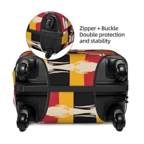 Maryland Flag Print Luggage Suitcase Cover Protector Luggage Washable Covers With Concealed Zipper4