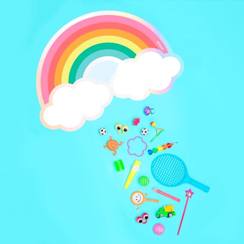 Miniatura 2 de Oh Yeah - Piñata De Arcoíris Cumpleaños Grande - Decoración Fiestas Infantiles Niño Y Niña - Piñatas Grandes Para Rellenar Con Juguetes Y Chuches - Fácil De Rellenar