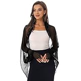 Lässige Langarm-Sonnenschutz-Tops für Damen, offene Vorderseite, Chiffon-Wraps, Plissee-Schal-Cover-Ups