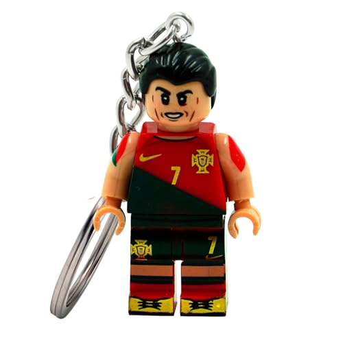 PAP Products Custom Ronaldo Keychain – Portugal 2022 Jersey – Distinctive Block-Style Aesthetic – Ronaldo Stuff for Fans
