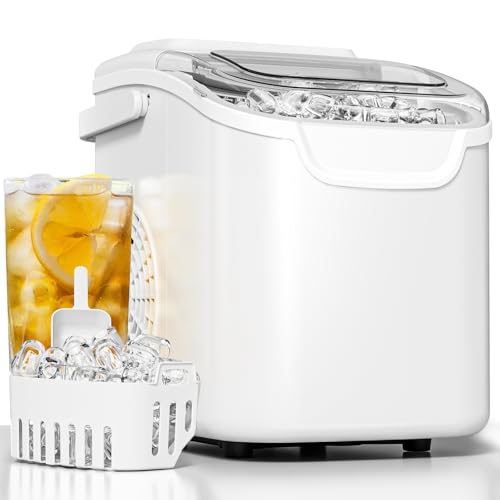 22% off - Electactic Pro Ice Maker: Fresh Ice On Demand in 6 Mins! 26.5 lbs/Day, Self-Cleaning & Ultra-Quiet....