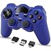 USB Wireless Gaming Controller Gamepad for PC/Laptop Computer(Windows XP/7/8/10) & PS3 & Android & Steam (Blue)