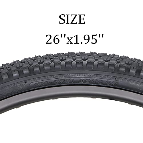 Hycline RNRY-HY8008-26195BLK-PAIR 2 Pack Bike Tire,26X1.95 Inch Folding Replacement Tire thumb #5