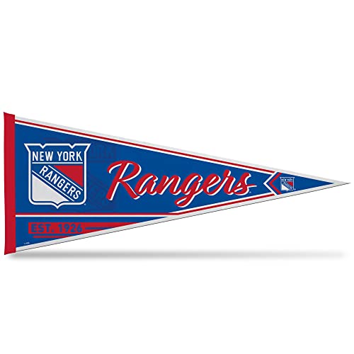 Rico Industries NHL Hockey New York Rangers Classic 12 x 30 Felt Wall Dcor Pennant - Great for Home/Bed Room/Man Cave Dcor