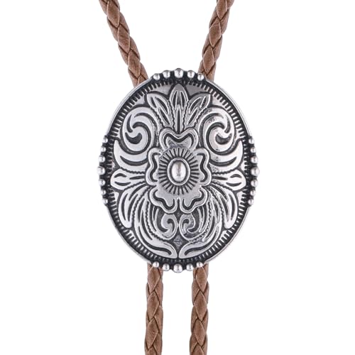Image of Jeilwiy Bolo Tie for Men, Western Bolero Tie Cowboy Ties Native American Cowgirl Bolo Tie Accessories for Men Women