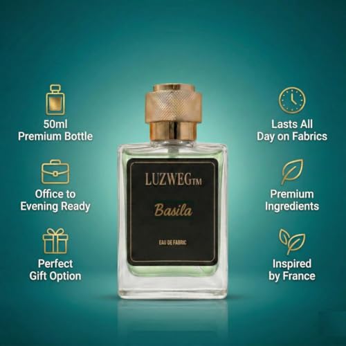 Image of Basila 50 ml Luxury Perfume (Basil & Lavender) | Long Lasting Aromatic Unisex EDP | Premium Fresh Fragrance for Men & Women | Strong Everyday Signature Scent | Ideal Gift Option