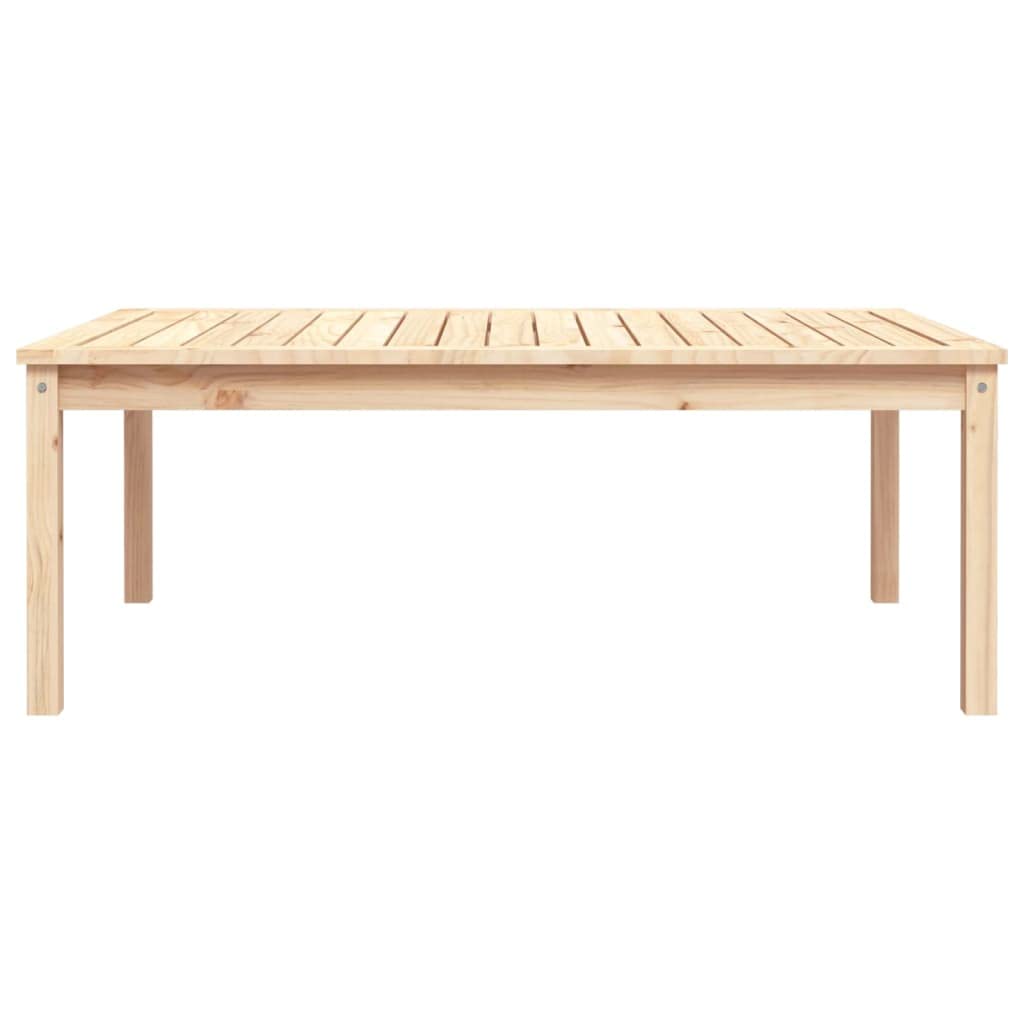 Stół ogrodowy 121 x 82,5 x 45 cm lite drewno sosnowe | Stabilny blat stołu, stabilna rama drewniana, na taras i do ogrodu, w zestawie instrukcja montażu