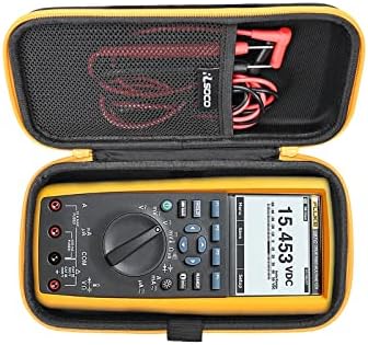 RLSOCO Carrying Case for Fluke 289/287 True-RMS Logging Multimeter & Works with UNI-T UT181A True RMS Data Logging Multimeter (Case Only)
