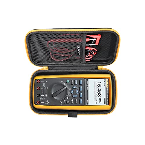 RLSOCO Hard Case for Fluke 289/287 True-RMS Logging Multimeter & Works with UNI-T UT181A True RMS Data Logging Multimeter | Compact Design with YKK Zipper & Scratch Protection (Case Only)