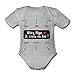 Spreadshirt Allez Papa Je Crois en Toi Mode d'emploi Cadeau Naissance Body Bébé Bio Manches Courtes, 3-6 Mois, Gris chiné