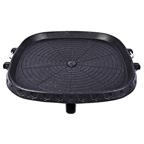 CAMPMAX Korean BBQ Grill Pan with Non-Stick Surface Cover