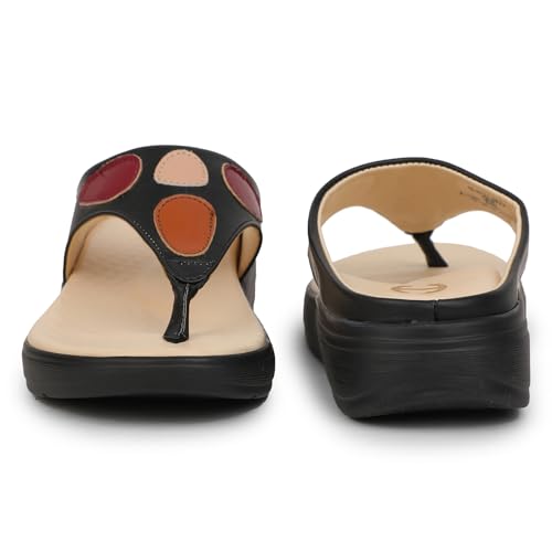 Image of Liberty Healers ZUBIE 2E Casual Slipper For Women With EVA Sole | Comfortable and Lightweight | Trendy Design PU Outolse| Durable Soft Insole | Stylish Footwear and Cushioned Footbed