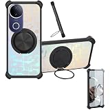 Case Compatible for Vivo V50e Phone Case Cover [with 1* Tempered Glass Screen Protector] Hybrid Case[360°Ring Support, Magnetic] CX-27-HEI