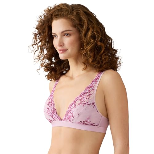 Image of Wacoal Women's Embrace Lace Lightly Lined Wire Free Mid Coverage Bralette, 852191