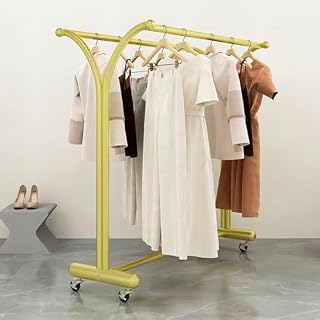 Perchero portátil con ruedas, multifuncional, ajustable, para colgar ropa, 100 cm, color blanco