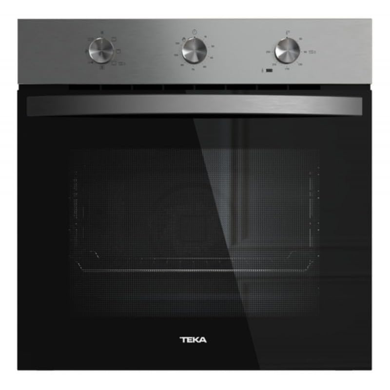 TEKA Horno Multifunción 60cm, Sistema HydroClean, ThermoSeal, 6 Funciones, 71/70L, Mandos Fijos, Soportes Cromados, Modelo NEO HBB 6050