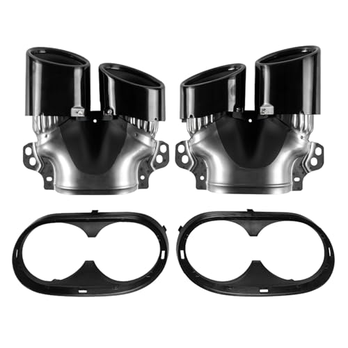 TKCNMGTCaz Compatible For Mercedes Benz W177 A35 C118 CLA35 X247 GLB35 A45S AMG 2020-2024 Rear Bumper Muffler Device Pipe Turbo 