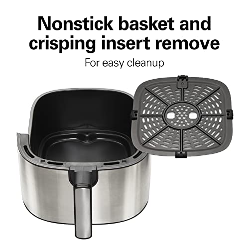 Hamilton Beach 5.8 Quart Digital Air Fryer Oven with 8 Presets, Easy to Clean Nonstick Basket, Black (35075) - Image 6
