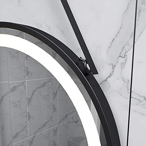 Miroir LED salle de bain antibuée tactile chic et rond