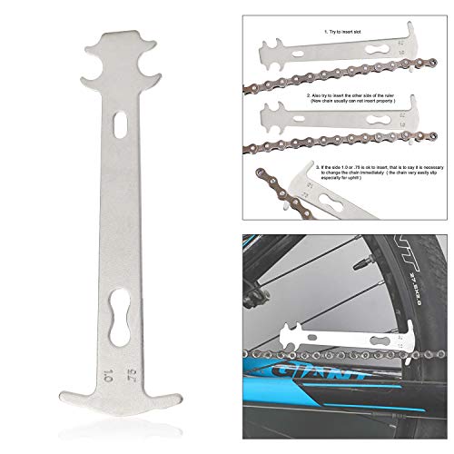 Qkurt Bike Repair Chain Tool Set, Bike Chain Tool+ Chain Checker+ Bike Link Plier +3 Pairs Bicycle Missing Link For 7 8 9 10 Speed Chain #TOP2