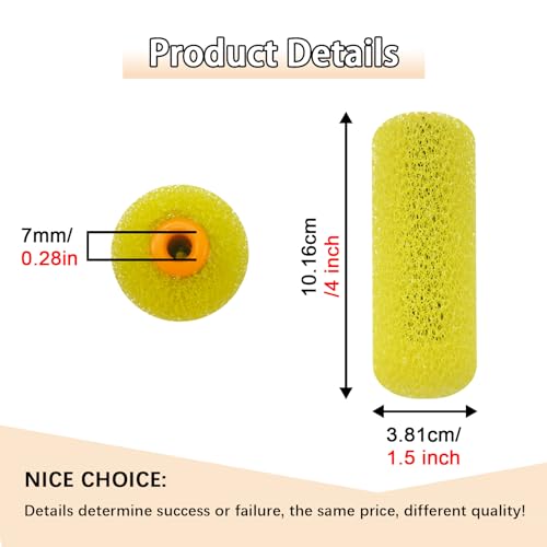 YLTOLOO 8 Pcs Textured Paint Roller Covers, 4 inch Medium Textured Foam Drywall Texture Paint Rollers, House Paint Roller Covers for Art Painting Walls Ceilings