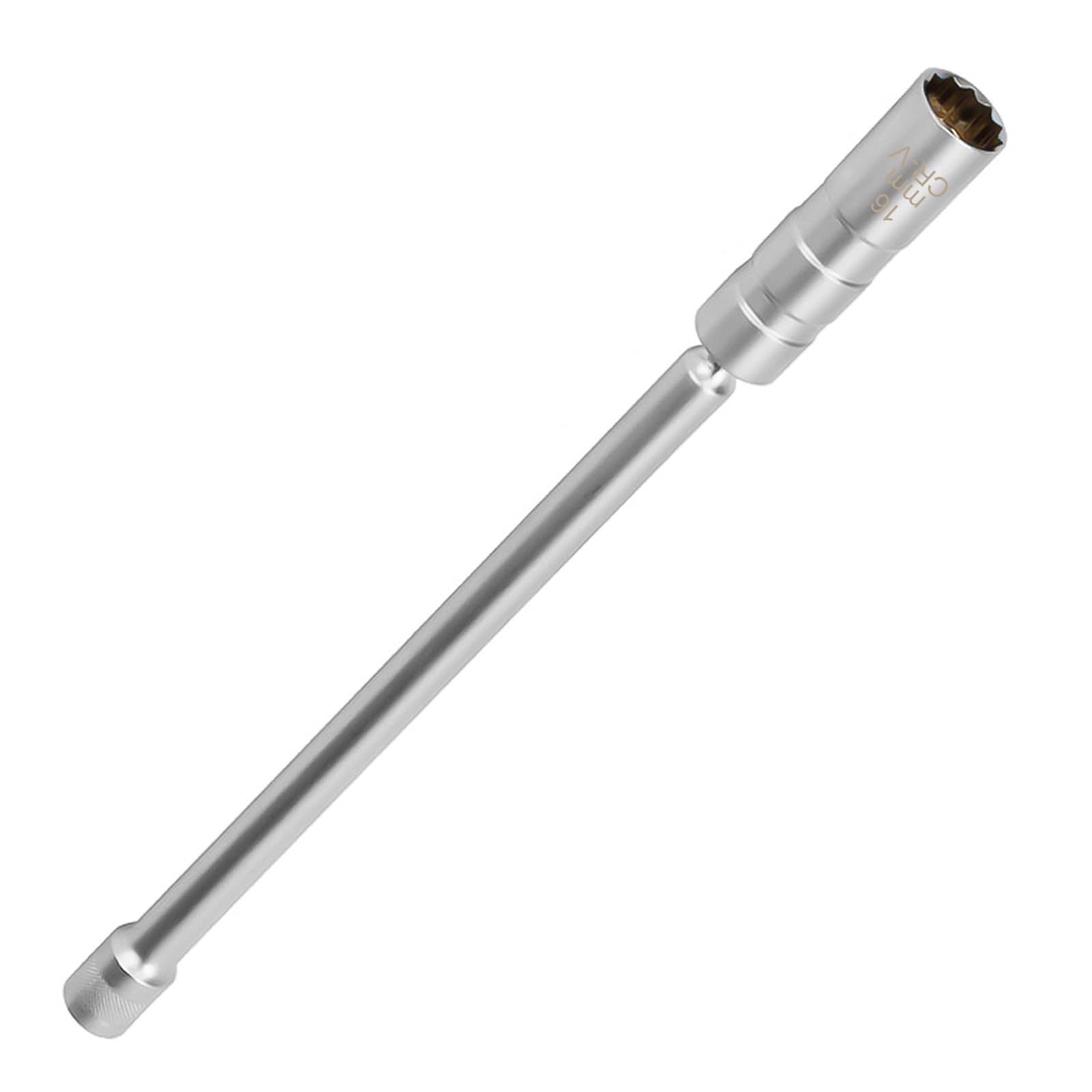 Clé à Bougie 16mm Magnétique - Douille Longue Rotative 360°, Acier Chrome-Vanadium, Pour Bougies D'Allumage