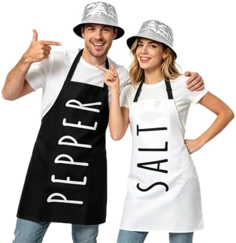 4 Pcs Couples Halloween Costumes for Couples Adults | Salt and Pe...
