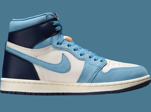 Nike Air Jordan 1 Retro High OG White Gold Women's Shoes (FD2596-400, University Blue/Sail/Midnight Navy/University Gold) Size 5